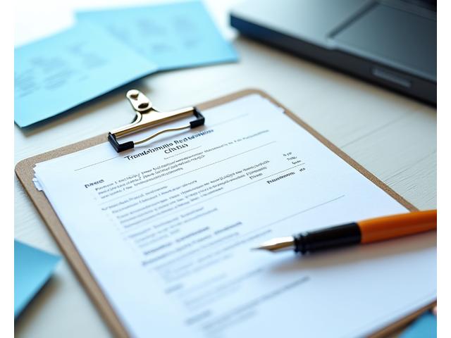 Checklist on a clipboard with a pen, surrounded by business notes