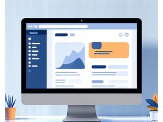 Illustration of a web application built with a no-code platform showing drag-and-drop interface