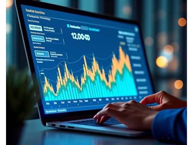 Financial charts and graphs representing cost savings and accelerated growth