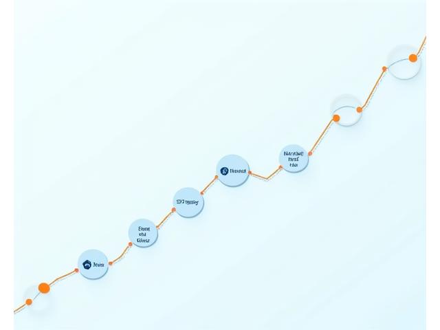 Illustration of a well-structured project delivery timeline with milestones and interconnected tasks, representing efficient service delivery.